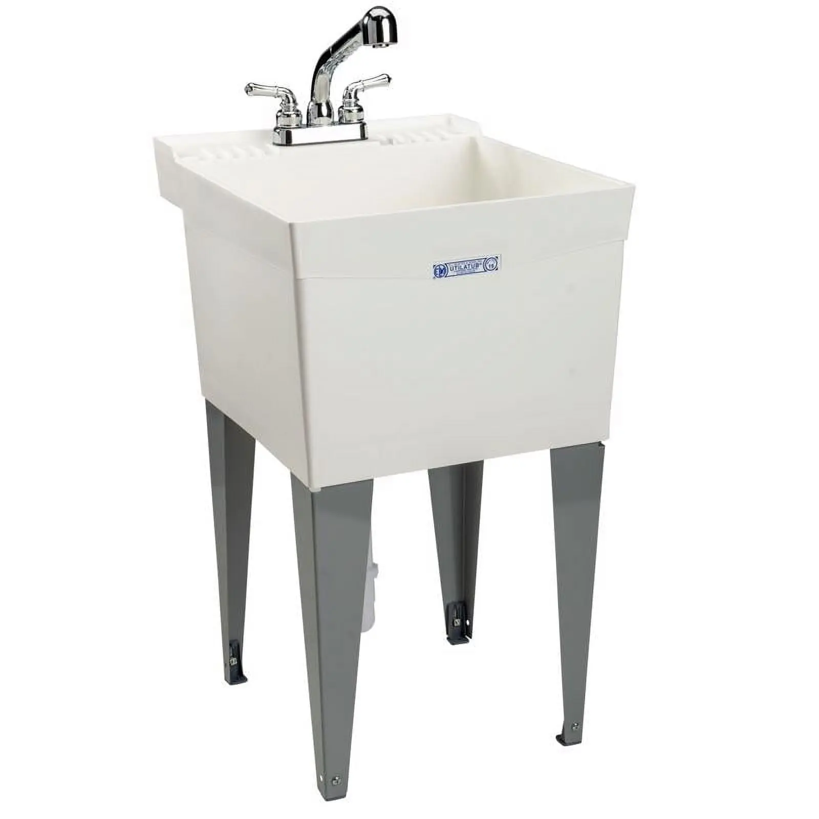 20 x 24 in. Single Thermoplastic Laundry Tub, White
