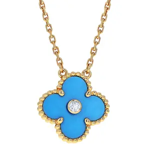 Pre-owned Van Cleef & Arpels Holiday Vintage Alhambra Pendant Necklace