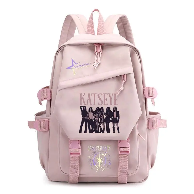 KATSEYES Print Laptop Backpack Large Capacity School Travel Bag Multi Pocket Casual Daypack
