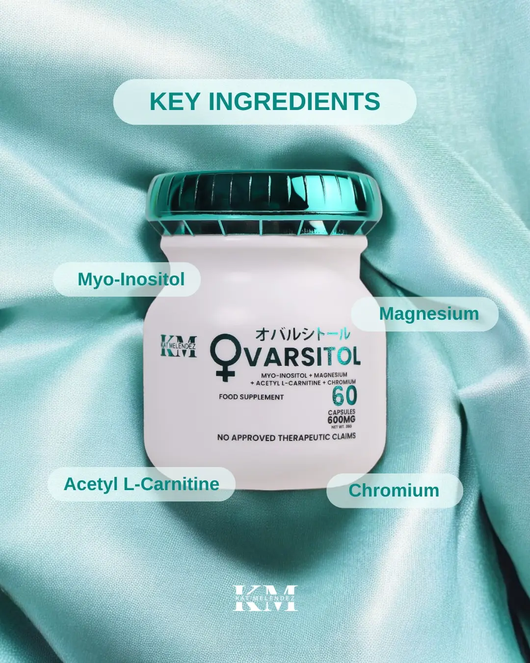 l carnitine and inositol KAT MELENDEZ OVARSITOL – Women's Daily Supplement with Myo-Inositol, Magnesium, Acetyl L-Carnitine & Chromium – 60 Capsules l carnitine and inositol KAT MELENDEZ OVARSITOL – Women's Daily Supplement with Myo-Inositol, Magnesium, Acetyl L-Carnitine & Chromium – 60 Capsules