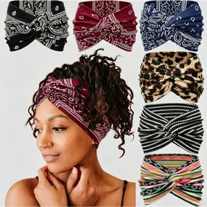 FringeFlutter 6-Piece Bohemian Style Wide Headband Set for Women • Breathable yoga sweatband and sports headband • Bohemian style sports bandana, suitable for running and fitness • Spring fashion item