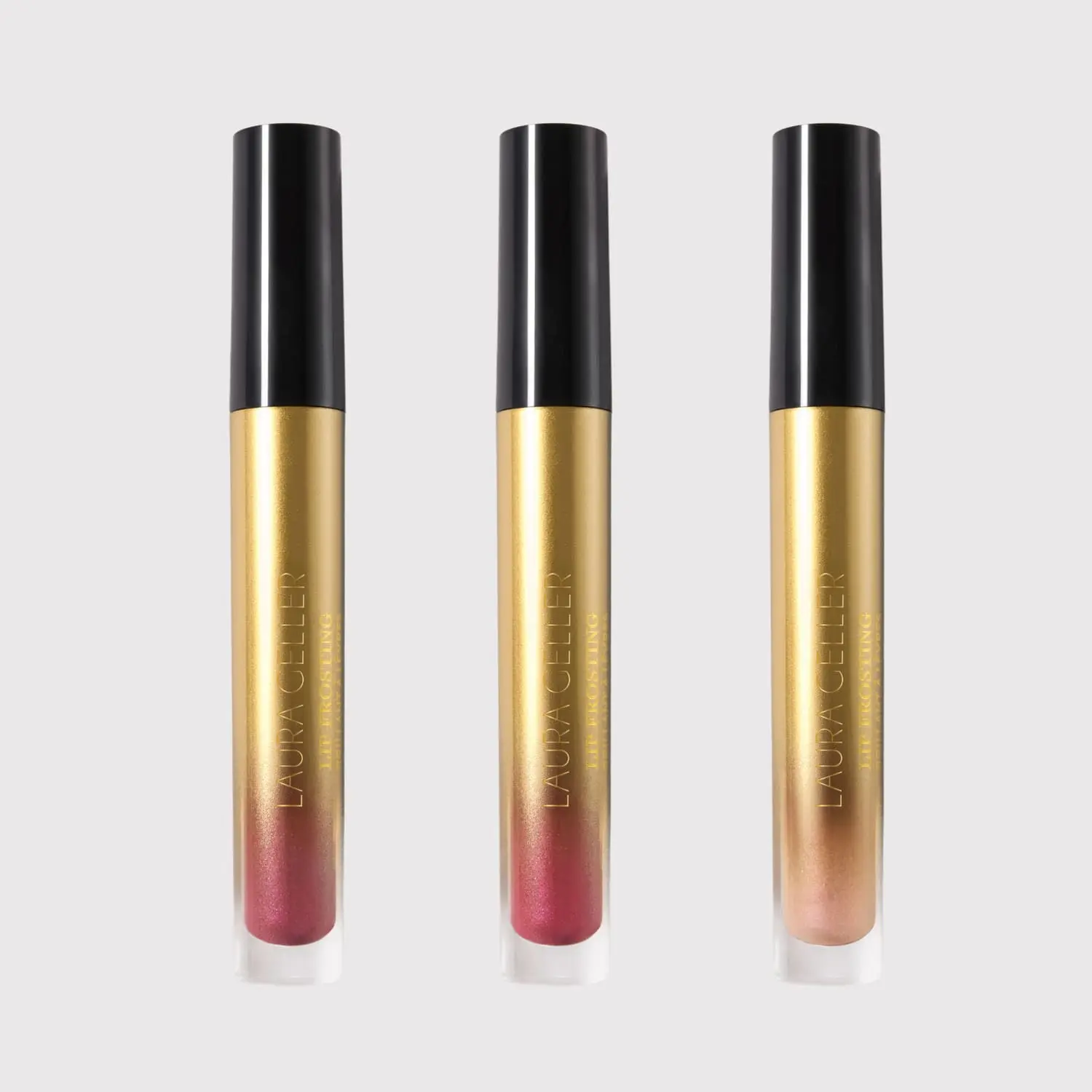 Laura Geller Limited Edition Lip Frosting Trio - Lightweight Luxurious Multidimensional Finish Lip Colors