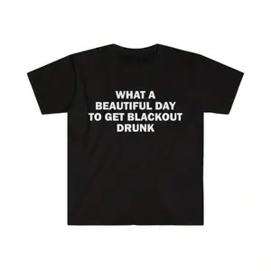 Women's Fitted Round Neck Shortsleeve T-Shirt - Casual Streetwear Clothes, Unisex Offensive Alcoholic Funny Meme Gift, Tropical Top