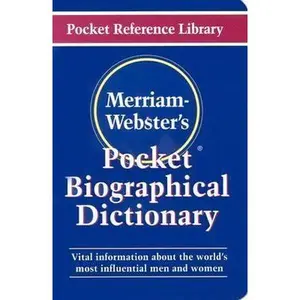 USED-Merriam-Webster's Pocket Biographical Dictionary (Pocket Reference Library) by Merriam-Webster (Paperback)