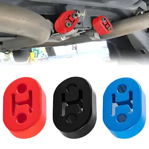 Rubber Exhaust Hanger Grommets, High Temperature Resistant, Noise Reduction, Scratch Proof, Blue Design, Durable Car Exhaust Shock Absorber, Automotive Accessories
