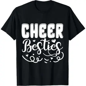 Cheerleading Besties T Shirt for Cheerleaders