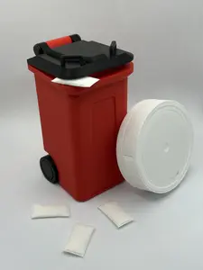 ZinBin Mini Desktop Trash Can For Used Pouches