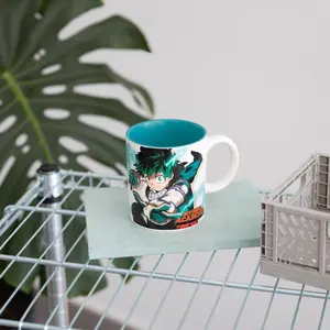 My Hero Academia Mug, Izuku Midoriya Anime Coffee Cup, Hero Manga Ceramic Tea Mug, Otaku Gift for Fans