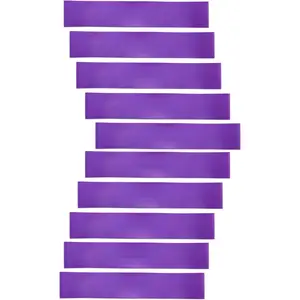 Versa Loop Resistance Bands, 10-Pack - Color-Coded Exercise Bands for Workout, Strength , Physical