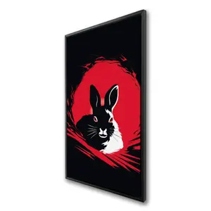 Pictorem C1FC2448ZBIQ10 24 x 48 in. Bad Intentions Black Framed Canvas Wall Art - Stylish Home Decor Art