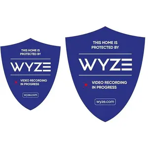 Reflective Wyze Security Sticker for Property Protection Reflective Wyze Security Sticker for Property Protection
