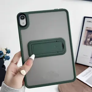 Case for iPad Air 4, Air 5 (27.69 cm), Air 6 (27.94 cm), for iPad 7/8/9 (25.91 cm) Stand Case, Skin Feel Cover for iPad 5/For iPad 6/Air 1/Air 2 (24.64 cm), for iPadAir 3 (26.67 cm) Frosted Semi-Transparent Protective Shockproof Case