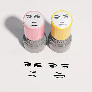 Face Expression Stamp, 1 Count Funny Face Expression Stamp, Press Type Ink Stamp, Teacher Encouragement Student Little Helper