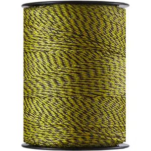 VEVOR Electric Fence Wire, 3366Ft 1026M Portable Polywire, 1/8" Diameter 6 Stainless Steel Strands for Reliable Conductivity and UV, Rust Resistance, Fencing Rope Line for Horse, Cattle, Livestock