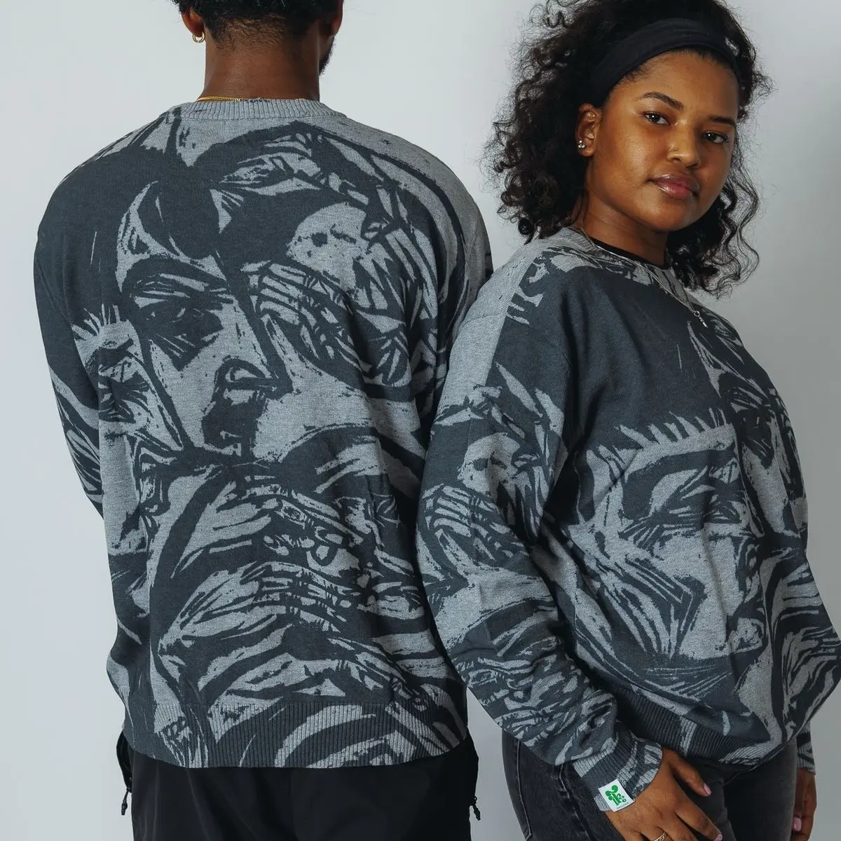 I See Faces Unisex Sweater Crewneck Graphic  Pullover