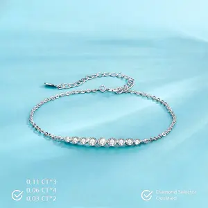 Shakila Bracelet Moissanite S925 0.63 CT - Round Cut - Lore Jewelry