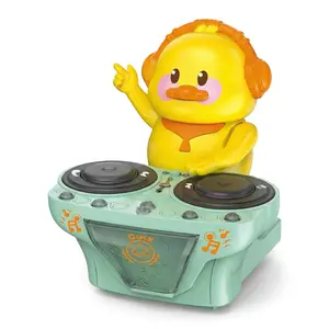 Interactive DJ Dancing Duck - Electric Moving Educational Musical Toy with Music, LED Lights for Toddlers & Kids
