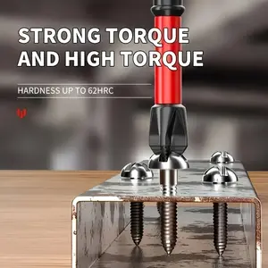 Magnetic Anti-Slip Drill Bit Set, 7/13 Pieces S2 Steel Cross Slot & Impact Bits, for Electric/hand Drills, Non-Slip Handle Magnetic Drill Tool Kit