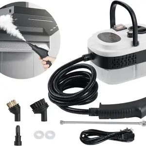 Handheld Pressurized Steam Cleaner,2500W Handheld High Temp Portable Cleaning Machine, Cleaning for Couch, Auto, Floor and More (White)