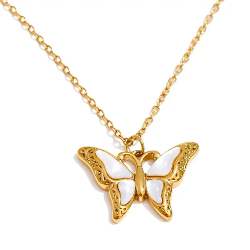 Butterfly Kiss 18K Gold Plated Necklace