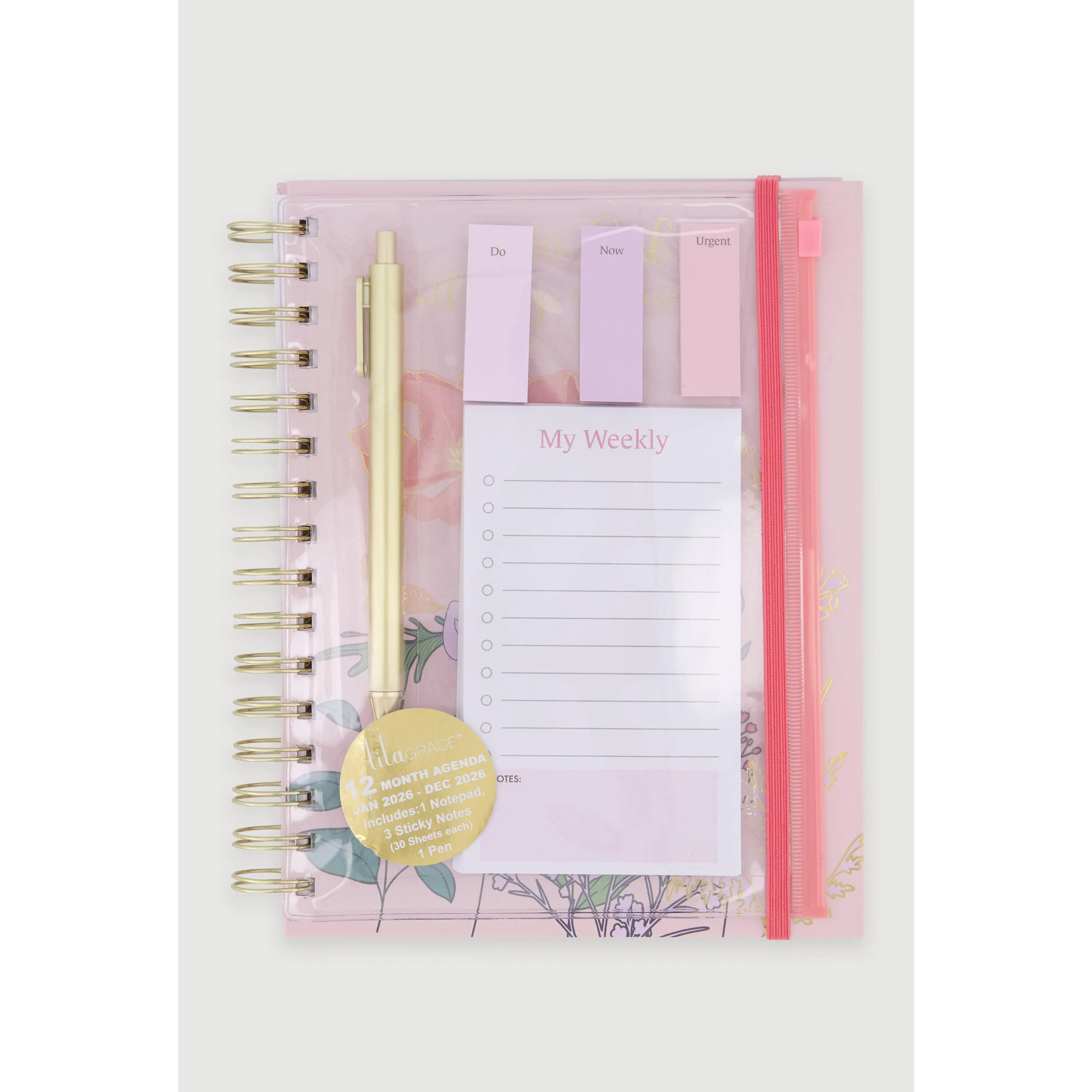 With God All Things Are Possible Floral Planner Set