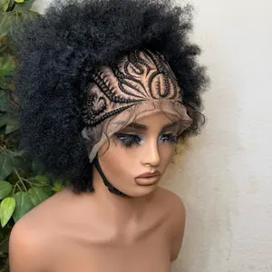 360 Afro Zuma Braids Premium Fiber Synthetic Lace Wig. Easy Styling for Everyday Use High-Quality Hairpiece