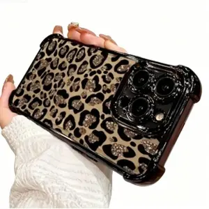 Light Luxury High - End Brown Leopard Print Four - Corner Drop - Proof Phone Case for iPhone 17 16 15 14 13 12 11 Series and X Series