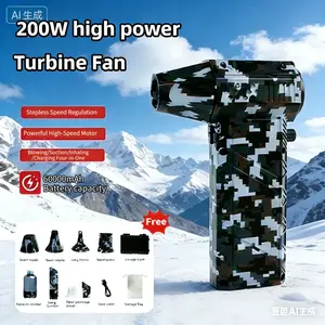 X6 Turbo Fan Multi-Use Portable Cooling Fan for Home Snow Blowing Camping PC Keyboard Cleaning AC Dusting Travel Fire Starting