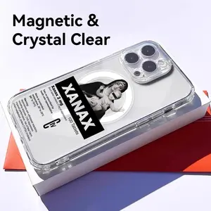 PIKPAKA C-Chill P-Pill X-XANAX Plating Fashion Coo Phone Case For IPhone 17 16 15 14 13 12 11 Pro Max Plus Clear Magnetic Phone Case – Anti-Yellow For MagSafe Slim & Lightweight Precision Cut Camera Protection, Scratch-Resistant Transparent Case