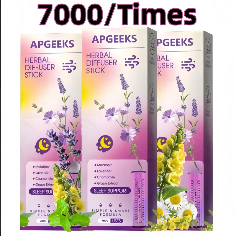 Grape Extract Solution Herbal Diffuser Stick,ForRelievinglnsomnia, Pure Natural Lavender andChamomileExtractsfor Sleep Support,Thyme and mintextracts forlungdetoxification and oral airfreshening,herbaldiffusionrelaxation stick