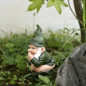 Funny Quirky Dwarf Resin Pull-Your-Smell Dwarf Outdoor Garden Pot, Balcony Lawn Resin Craft, 1pcs Fun Decorative Ornament Gift