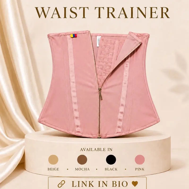INNERBLOOM Waist Trainer Corset for Women | High Compression Waist Cincher | Adjustable Shapewear Belt