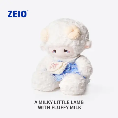 【ZEIO】Puff Puff Lamb doll Cute plush toy Rag Doll girl's birthday gift companion doll