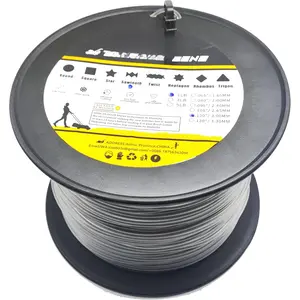 095 Trimmer line Heavy Duty,Weed Eater String, 858  Weed Eater String, Trimmer line .095,Black  Nylon String Trimmer Line for Medium to Heavy Grass and Weeds(3LB.095, Black Round)Quesear