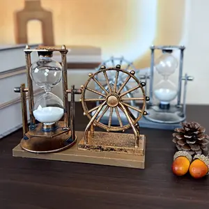 Vintage Ferris Wheel Design Sandglass, 1 Count Creative Sandglass Ornament, Desktop Decoration for Home Office, Gift for Friends & Family