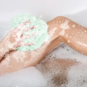 [Luxurious Lather] 4-Pack Premium Loofah Bath Sponges – 60g Extra Large Mesh Shower Pouf for Body Exfoliation, Soft Back Scrubber for Men & Women