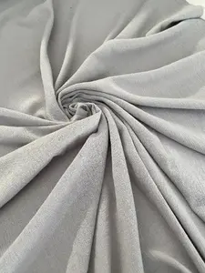 Gray Crinkle Cotton Gauze