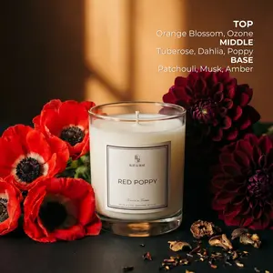 Red Poppy Candle