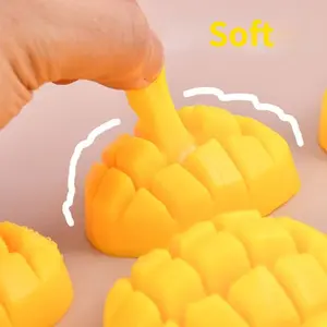 Christmas Toys Christmas ToysElastic Simulation Mango Squishy Fidget Toys Mochi 3D Cute Yellow Fruit Soft Squeeze Toy Party Relaxed Decompression Gifts