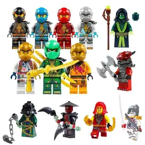New building blocks 19th season Phantom Ninja Rockkul mini humanoid doll cartoon character toy birthday gift girl party favors