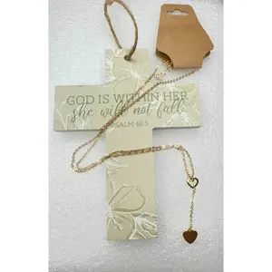 Heart Shape Hollow Gold Necklace