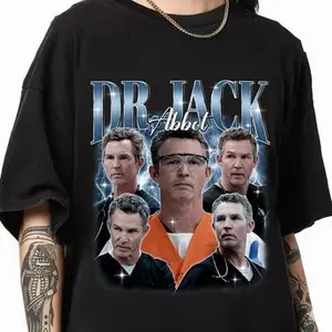 [Sale Up To 50%] Dr. Jack Abbot Bootleg Shirt, Vintage Style Tee, Medical Drama Fan Shirt, Funny Jack Abbott Shirt, Doctor TV Characters Shirt, Graphic Streetwear T-shirt