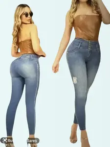 COLOMBIAN STYLE WOMAN JEANS BUTT LIFTER