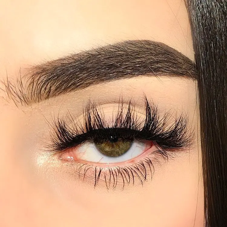 Gabriela Lashes: style “CHULA” (1 pair) 3D Mink Lash Strip, 18mm, Round Crisscross Eyelashes, High quality & Reusable