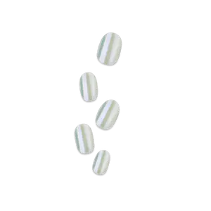 colorFX by Impress No Glue Fake Press On Nails - Sour Love | Solid, Silver, Short, Oval, Manicure