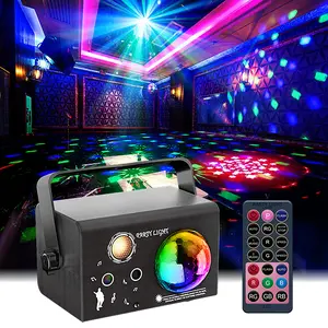 LED DJ Party Light with Remote Control Sound Activation for Dance Parties DJ Disco KTV Bars Christmas Birthday Party Lighting Enhances Ambiance