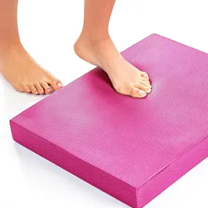 Foam Balance Pads for Physical Therapy - 19" x 15'' - Non-Slip Exercise Balance Pad for Workouts, Yoga, Gym, Stretching, Pilate - Pink