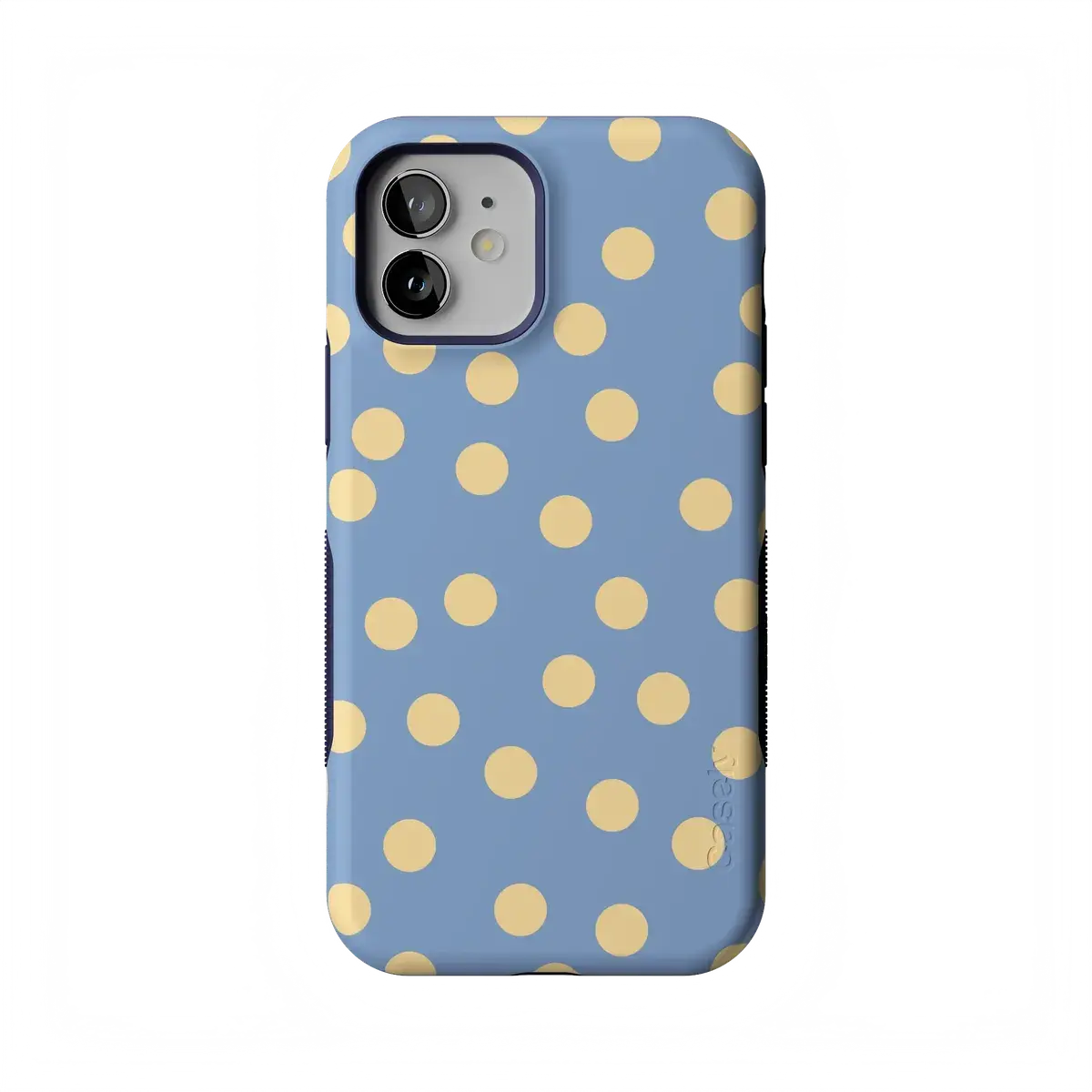 Casely iPhone 12 Mini Case | In the Spotlight | Pastel Polka Dot | Bold Protective Design | Compatible with MagSafe