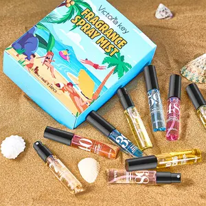 10-Piece Beach Romance Perfume Set A blend of floral and fruity scents, fresh and elegant with layered, long-lasting fragrance. Essential for women's summer travel, perfect as a birthday or Valentine's Day gift. Fragrance Mist Set Fragrance Sets