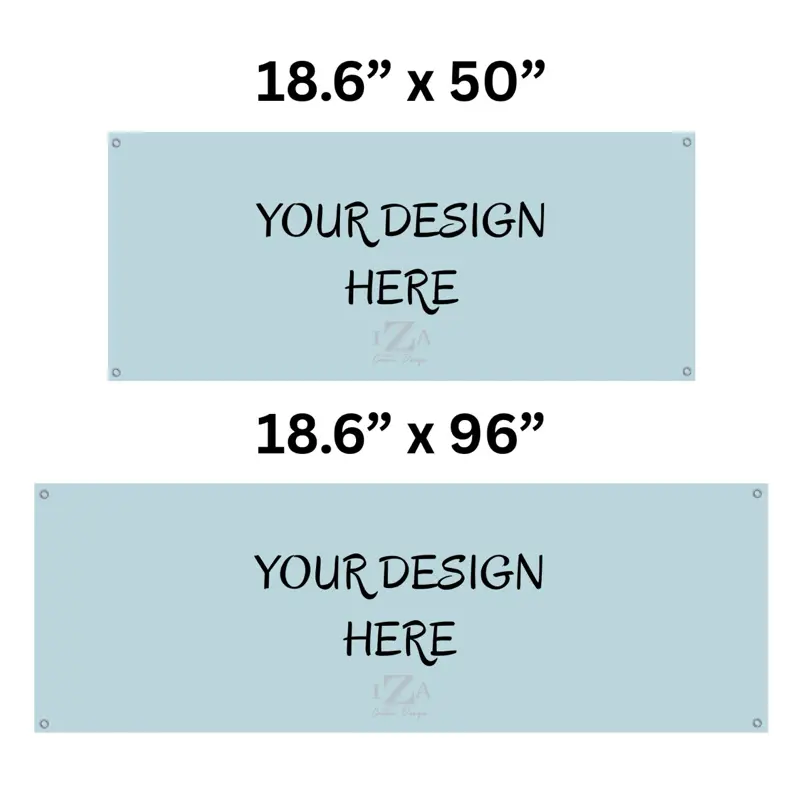 Custom Banner for Events - 18.6" x 50" & 18.6" x 96" - Your Design Here - Event Display Banners